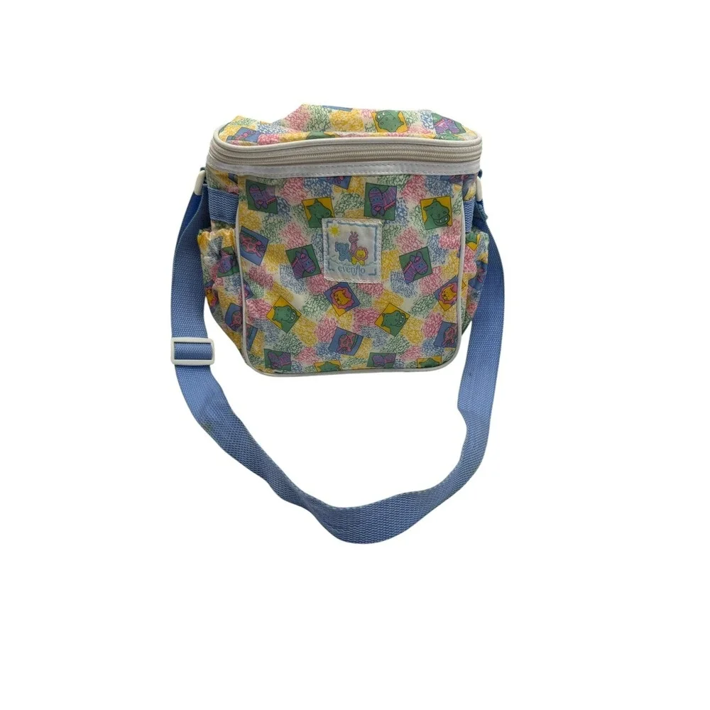 Vintage 90's Evenflo Zoo Animals Small Diaper & Baby Bottle Bag Case 10